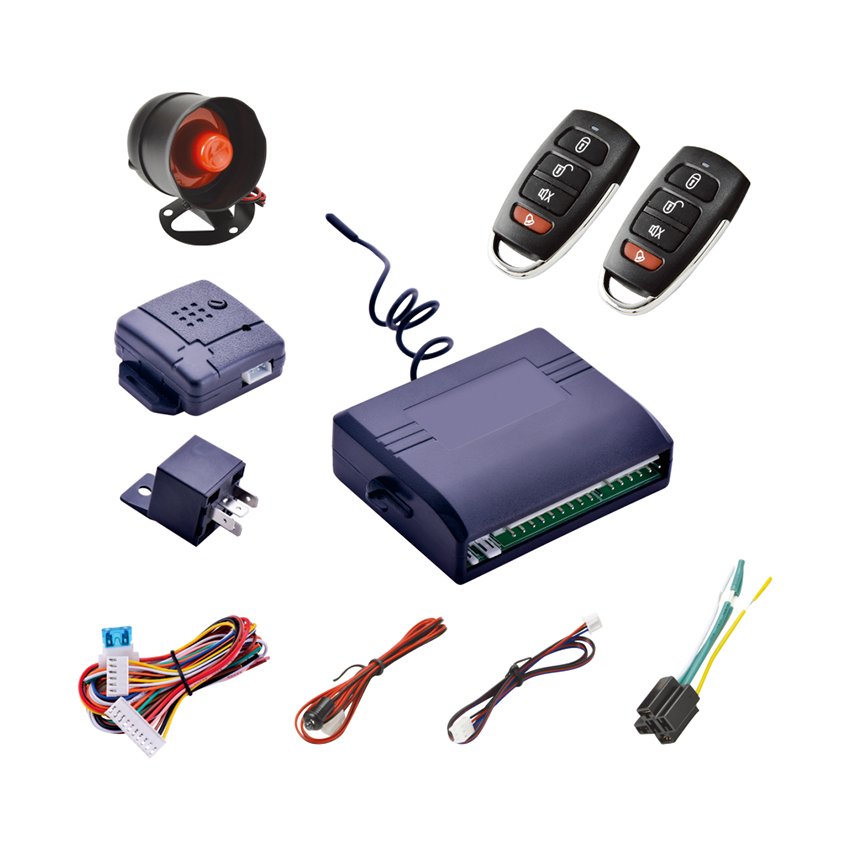 Compact Car Alarm System with Remote Start and Keyless Entry for All Car Models